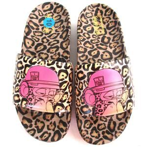 New SKECHERS X SNOOP DOGG Dr Bombay Animal Print Men Sz 10 Sandals Slides